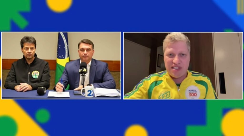 Marcel van Hattem abre voto para Flávio Bolsonaro